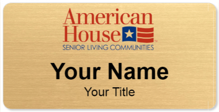 Custom name badges for American House Senior Living Communities