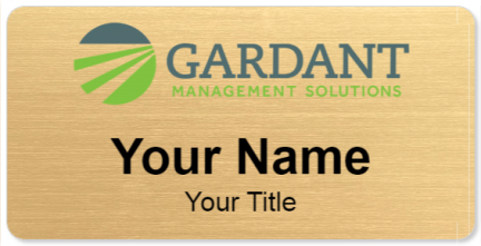 Custom name badges for Gardant Management Solutions