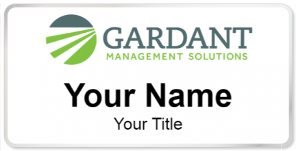 Custom name badges for Gardant Management Solutions