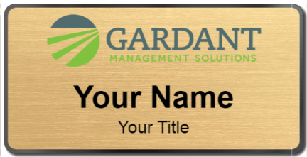 Custom name badges for Gardant Management Solutions