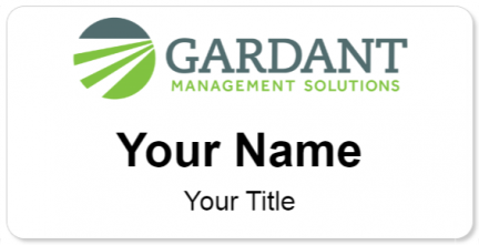 Custom name badges for Gardant Management Solutions