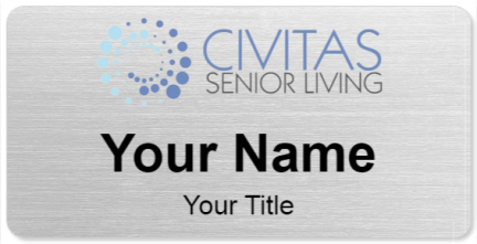 Custom name badges for Civitas Senior Living