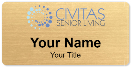 Custom name badges for Civitas Senior Living