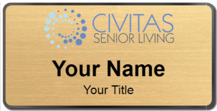 Custom name badges for Civitas Senior Living