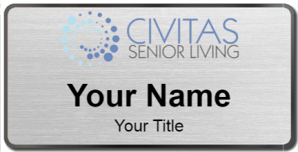 Custom name badges for Civitas Senior Living