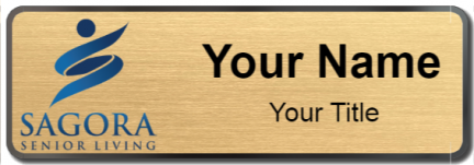 Custom name badges for Sagora Senior Living