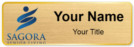 Custom name badges for Sagora Senior Living
