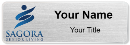 Custom name badges for Sagora Senior Living