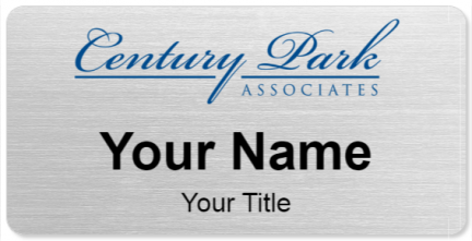 Custom name badges for Century Park Associates