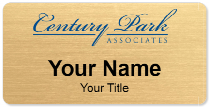 Custom name badges for Century Park Associates