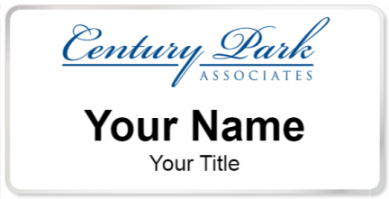 Custom name badges for Century Park Associates