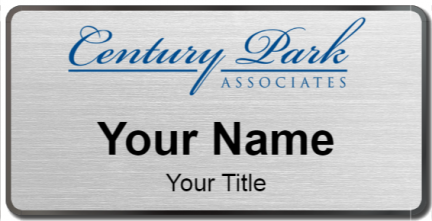 Custom name badges for Century Park Associates