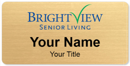 Custom name badges for Brightview Senior Living
