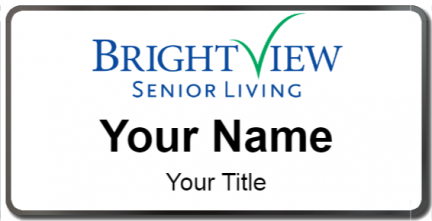 Custom name badges for Brightview Senior Living