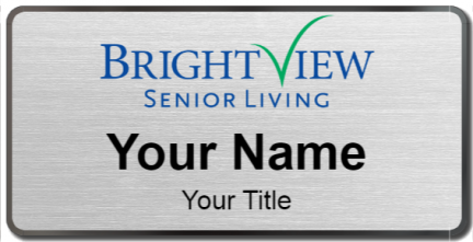 Custom name badges for Brightview Senior Living