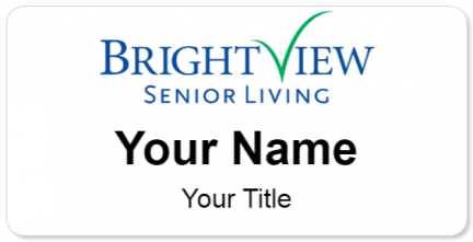 Custom name badges for Brightview Senior Living