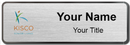 Custom name badges for Kisco Senior Living