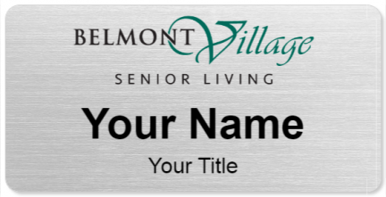 Custom name badges for Belmont Village Senior Living