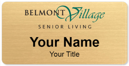 Custom name badges for Belmont Village Senior Living