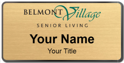 Custom name badges for Belmont Village Senior Living