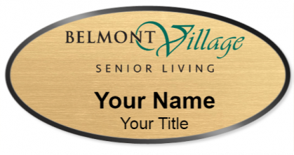 Custom name badges for Belmont Village Senior Living