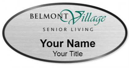 Custom name badges for Belmont Village Senior Living