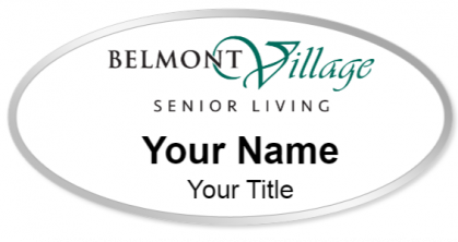 Custom name badges for Belmont Village Senior Living