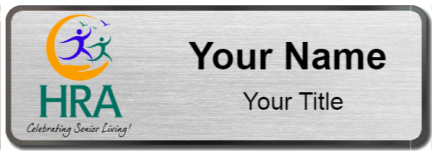 Custom name badges for Harbor Retirement Associates