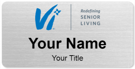 Custom name badges for Vi Senior Living