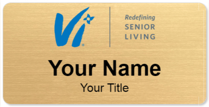 Custom name badges for Vi Senior Living
