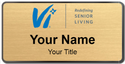 Custom name badges for Vi Senior Living