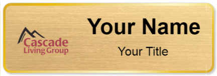 Custom name badges for Cascade Living Group