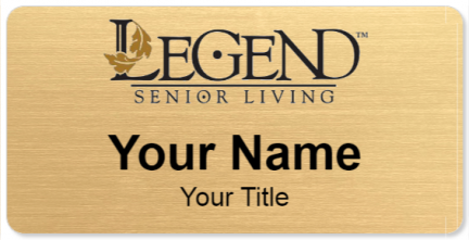 Custom name badges for Legend Senior Living