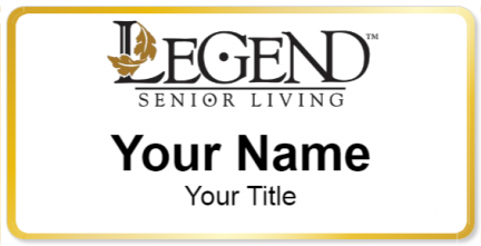Custom name badges for Legend Senior Living