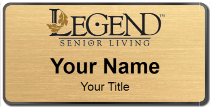 Custom name badges for Legend Senior Living