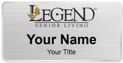 Custom name badges for Legend Senior Living