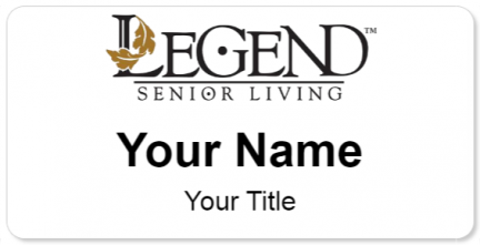 Custom name badges for Legend Senior Living