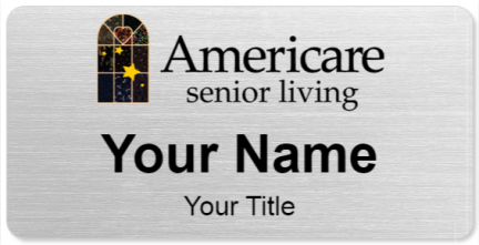 Custom name badges for Americare Senior Living