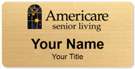 Custom name badges for Americare Senior Living