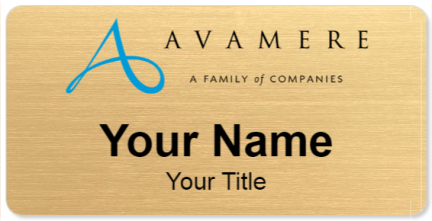 Custom name badges for Avamere Health Services