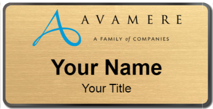 Custom name badges for Avamere Health Services