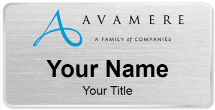 Custom name badges for Avamere Health Services