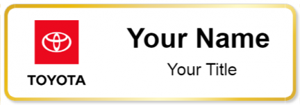 Custom name badges for Toyota