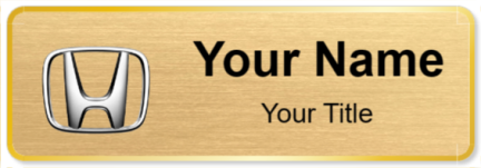 Custom name badges for Honda