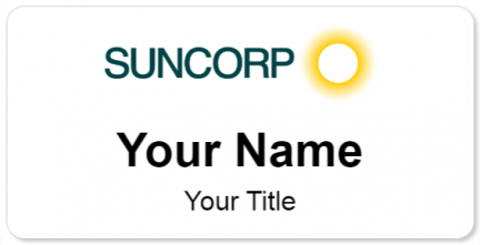 Custom name badges for Suncorp Bank