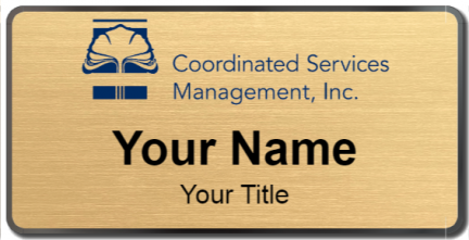 Custom name badges for Coordinated Services Management