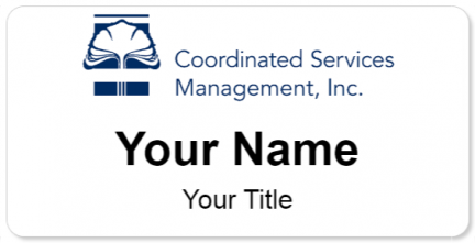 Custom name badges for Coordinated Services Management