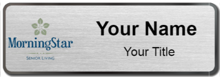 Custom name badges for MorningStar Senior Living