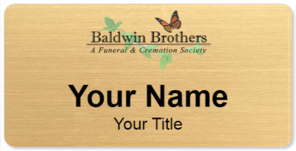 Custom name badges for Baldwin Brothers Funeral & Cremation