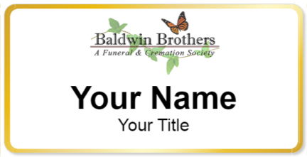Custom name badges for Baldwin Brothers Funeral & Cremation
